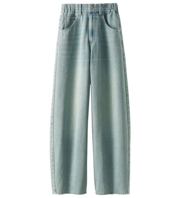 BELLUNA（ベルーナ）の「オシャレに見えるカーブデニムパンツ（ワイドパンツ・ガウチョ）」｜詳細画像