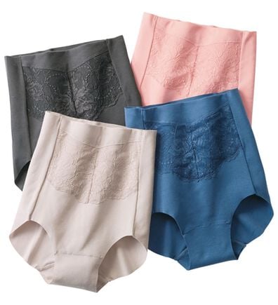 「【４色組】楽なママお外に出れる綿混ショーツ（ショーツ）」