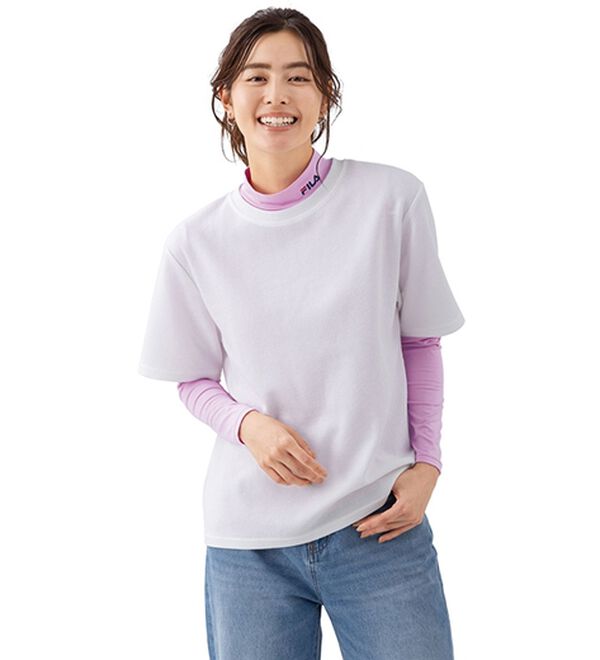 LAVIENNE（ラヴィエンヌ）の「＜ＦＩＬＡ＞ＵＶカットハイネックプルオーバー（カットソー）」｜詳細画像