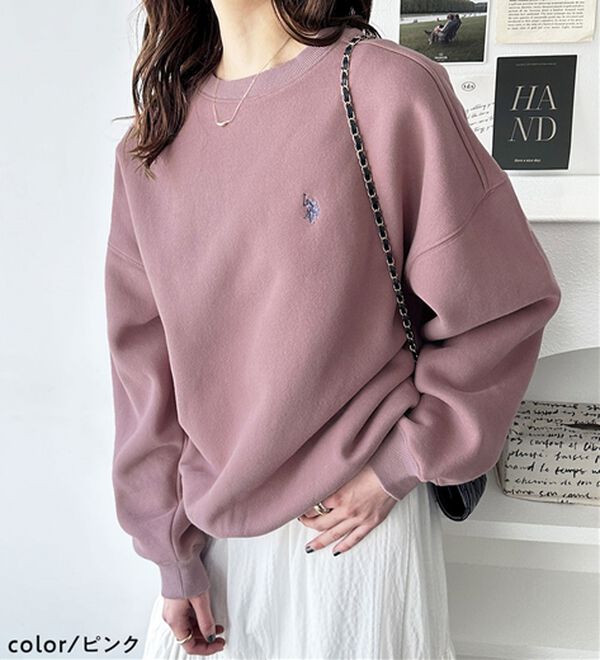 GeeRA（ジーラ）の「【U.S. POLO ASSN.】表ピーチ裏起毛スウェット（トレーナー・スウェット）」｜詳細画像