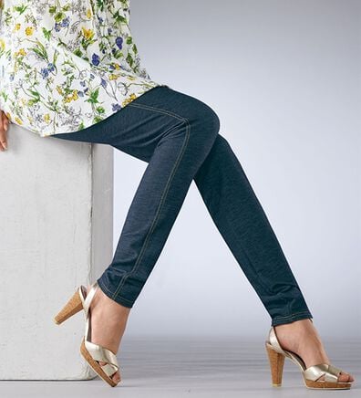 BELLUNA（ベルーナ）の「ひんやり冷感！デニム調レギンス（スパッツ・レギンス）」