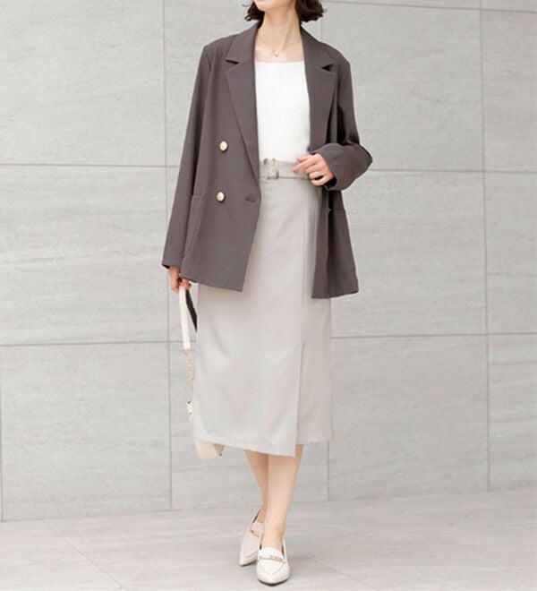 GeeRA（ジーラ）の「洗える！ストレッチカセットスーツ（その他ワンピース）」｜詳細画像