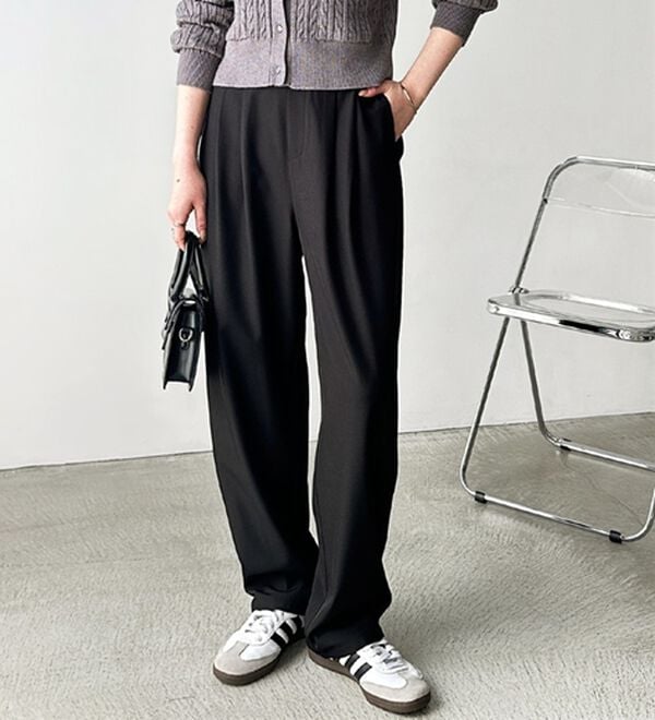 GeeRA（ジーラ）の「【再入荷】オンオフ着られる！カーブパンツ（フルレングスパンツ）」｜詳細画像