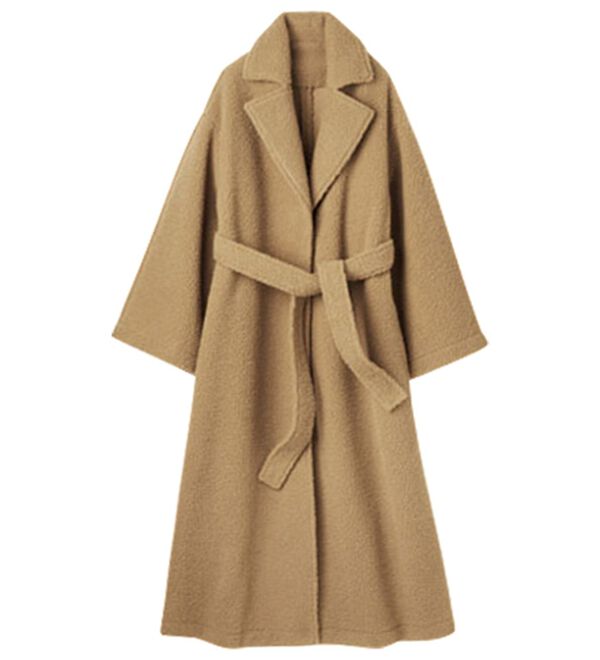 ムートンライクボアロングコート - ベルーナ【公式】