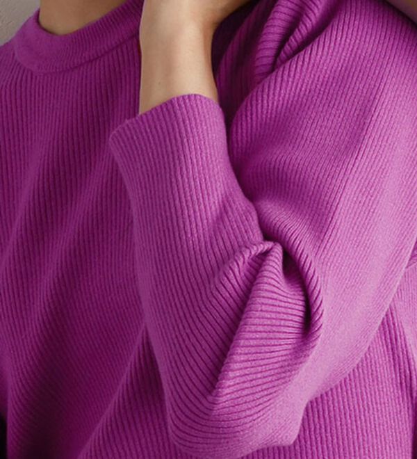 Pierrot（ピエロ）の「クルーネックリブニット（ニット・セーター）」｜詳細画像