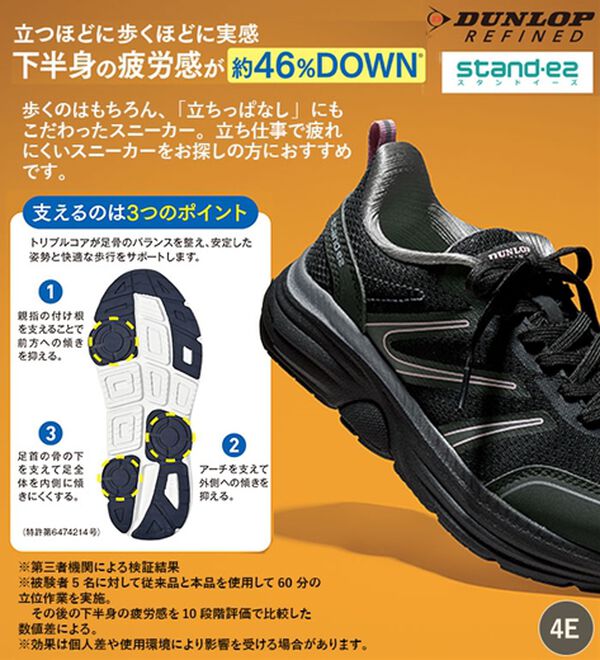 ルフラン（ルフラン）の「＜ダンロップリファインド＞スタンドイーズスニーカー（スニーカー）」｜詳細画像