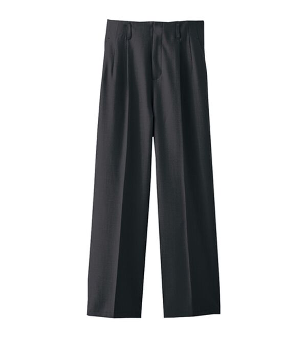 BELLUNA（ベルーナ）の「シワになりにくい！麻調ワイドパンツ（ワイドパンツ・ガウチョ）」｜詳細画像