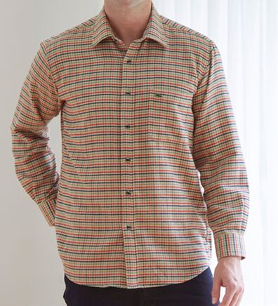 「【２色組】＜デコイ＞冬のカシミヤタッチシャツ（メンズシャツ）」