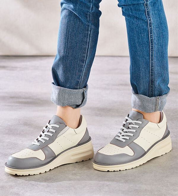 ルフラン（ルフラン）の「＜ラシーナリュクス＞サッと履ける４Ｅレザースニーカー（スニーカー）」｜詳細画像