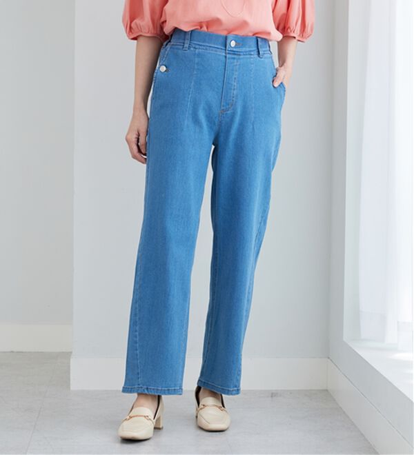 BELLUNA（ベルーナ）の「バルーンシルエットデニムパンツ（ワイドパンツ・ガウチョ）」｜詳細画像