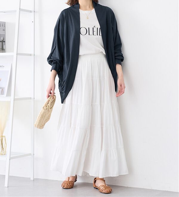 Viola e Viola（ヴィオラ エ ヴィオラ）の「【５つの機能付】ＵＶ対策に！ひんやり　ゆるドルマンカーディガン（ニットカーディガン）」｜詳細画像