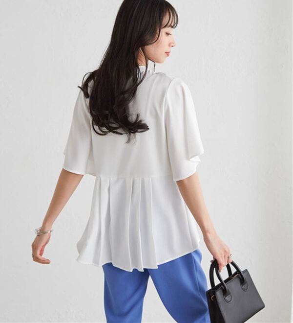 RANAN（ラナン）の「ウエストタックフレアブラウス（ブラウス）」｜詳細画像