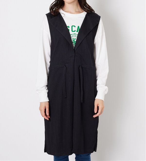 BELLUNA（ベルーナ）の「ドロスト使いポケット付ロングジレ（ジレ）」｜詳細画像