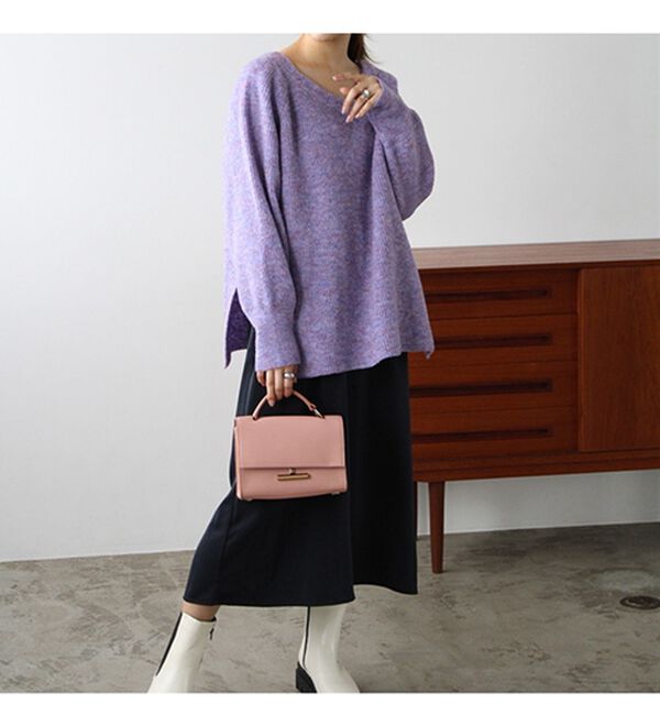 GeeRA（ジーラ）の「メランジボリューム袖ニット（ニット・セーター）」｜詳細画像