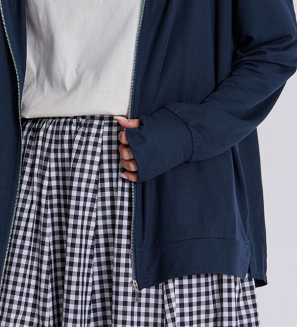 BELLUNA（ベルーナ）の「絶対に焼けたくない！後プリーツＵＶパーカー（パーカー）」｜詳細画像