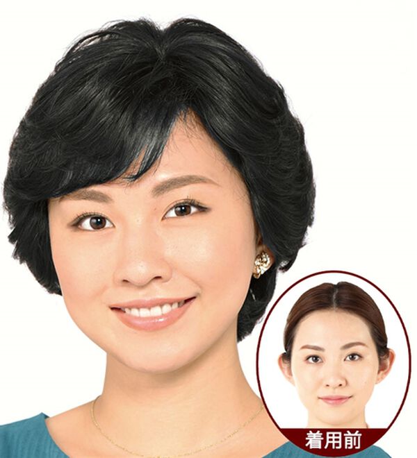 ルフラン（ルフラン）の「人毛１００％フィット感の良いヘアウィッグ（ウィッグ・ヘアピース・エクステ）」｜詳細画像