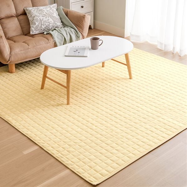 iellio（イエリオ）の「肌触りやわらか！綿１００％タオル地ラグ＜洗濯機で洗える・コットン・カーペット・オールシーズン・裏面滑り止め加工＞（ラグ）」｜アイボリー