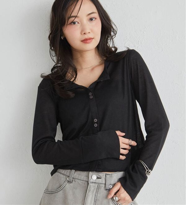 RANAN（ラナン）の「シアーリブカーディガン（その他カーディガン）」｜詳細画像