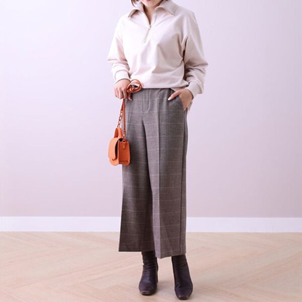 BELLUNA（ベルーナ）の「ストレッチ素材ベルト付ワイドパンツ（ワイドパンツ・ガウチョ）」｜詳細画像