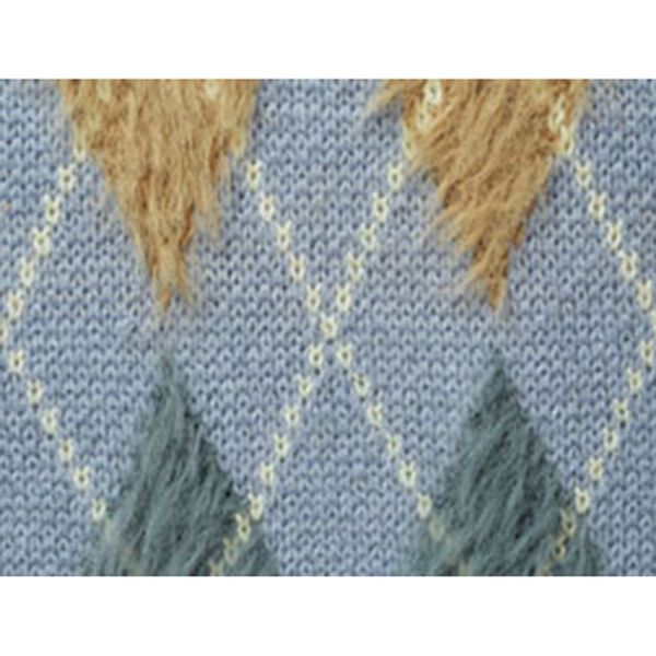 BELLUNA（ベルーナ）の「ふんわりアーガイル柄カーディガン（ニットカーディガン）」｜詳細画像