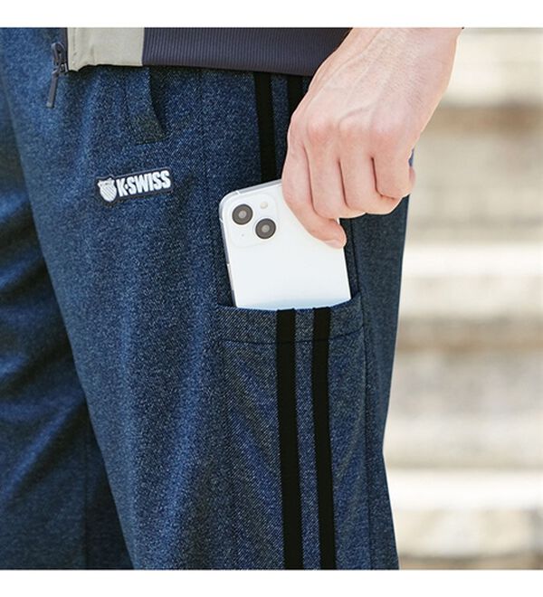 「【２本組】＜ケースイス＞デニム調すっきりジャージパンツ（メンズイージーパンツ）」｜詳細画像