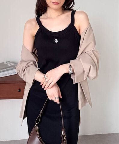 RANAN（ラナン）の「＜U.S.POLO ASSN.＞カップ付アメスリリブワンピース（カットソーワンピース）」