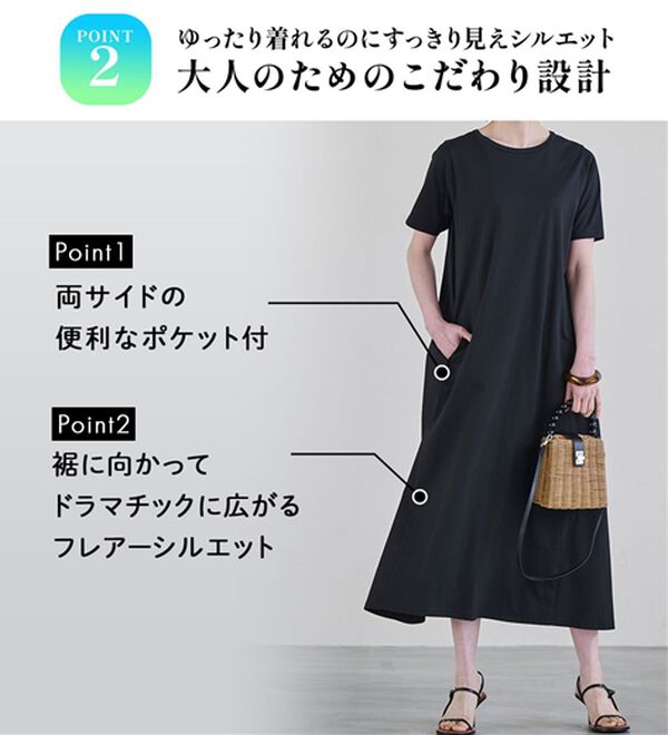 RANAN（ラナン）の「＜ＢＣ＞綿１００％ひんやりポケット付マキシワンピース（その他ワンピース）」｜詳細画像