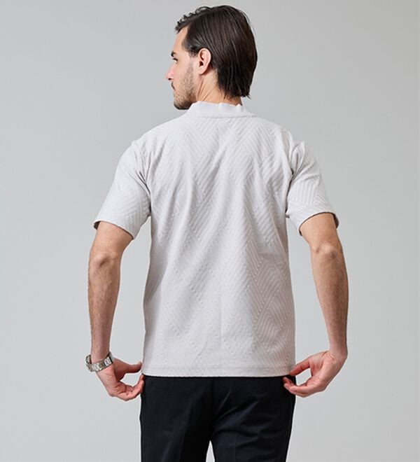 「ジャカードジャケットインＴシャツ（メンズＴシャツ）」｜詳細画像