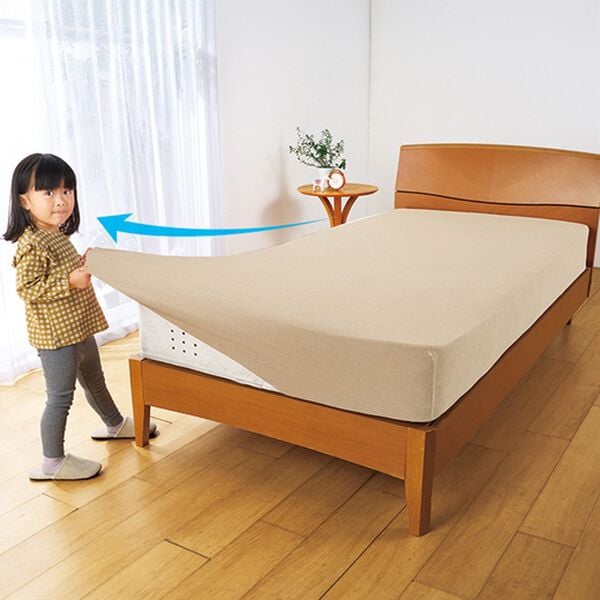 iellio（イエリオ）の「ぐーんと伸びてぴったりフィットシーツ（敷布団カバー・シーツ）」｜詳細画像