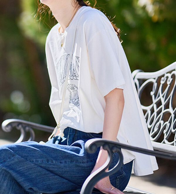 RANAN（ラナン）の「ヴィンテージライクロゴTシャツ（カットソー）」｜詳細画像