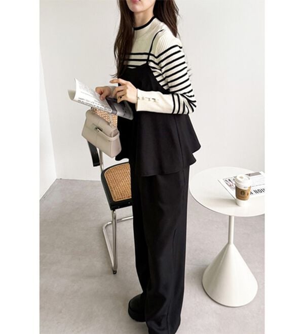 GeeRA（ジーラ）の「セットアップ風キャミソールサロペット（オールインワン）」｜詳細画像