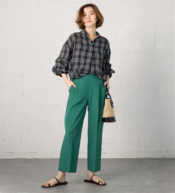 BELLUNA（ベルーナ）の「袖タックデザインスキッパーシャツ（シャツ）」｜詳細画像