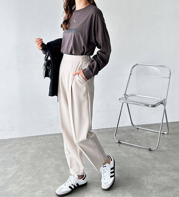 GeeRA（ジーラ）の「美脚きれい魅せ！テーパードパンツ（フルレングスパンツ）」｜詳細画像