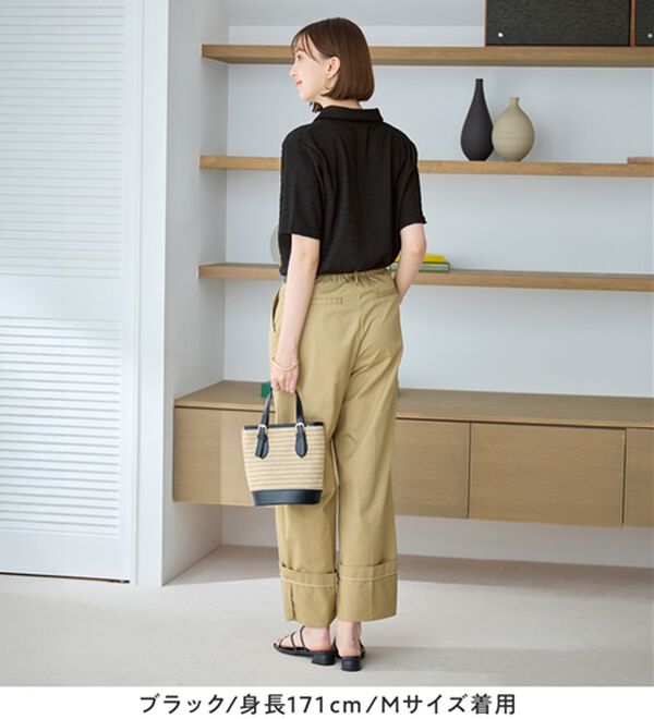 Viola e Viola（ヴィオラ エ ヴィオラ）の「ポコポコ素材ポロトップス（カットソー）」｜詳細画像