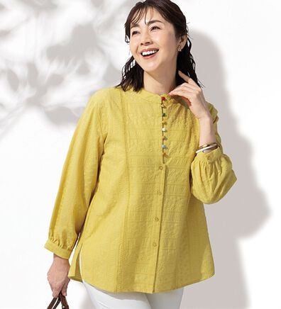 ルフラン（ルフラン）の「カラフル＊多ボタンブラウス（ブラウス）」