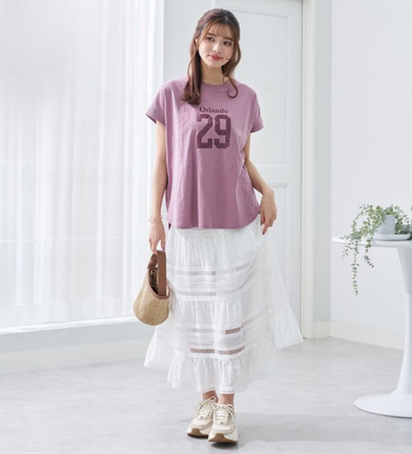 BELLUNA（ベルーナ）の「ひんやリッチコットン大人のゆったりドルマンＴシャツ（カットソー）」｜詳細画像