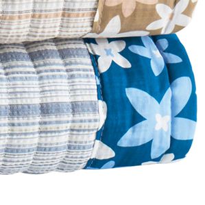 「洗える綿１００％しじらカーペット（カーペット）」｜ネイビー