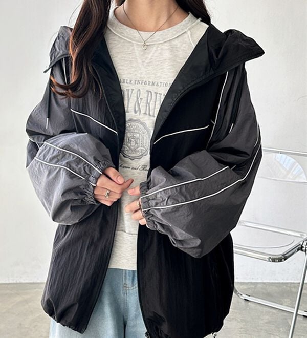 GeeRA（ジーラ）の「ナイロンマウンテンパーカー（ブルゾン）」｜ブラック系