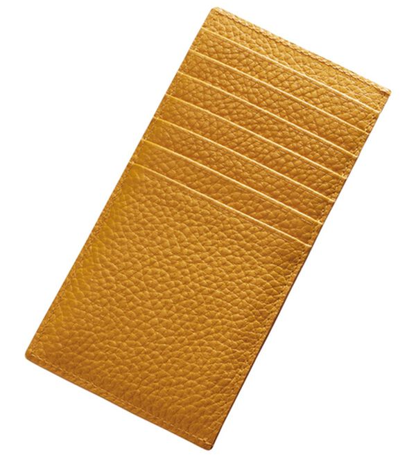 「＜ロダニア＞クロコダイルカードケース（財布・パスケース）」｜イエロー