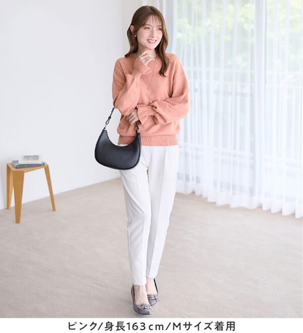 alotta（アロッタ）の「洗える！ふんわりタッチキャンディースリーブゆるニット（ニット・セーター）」｜詳細画像