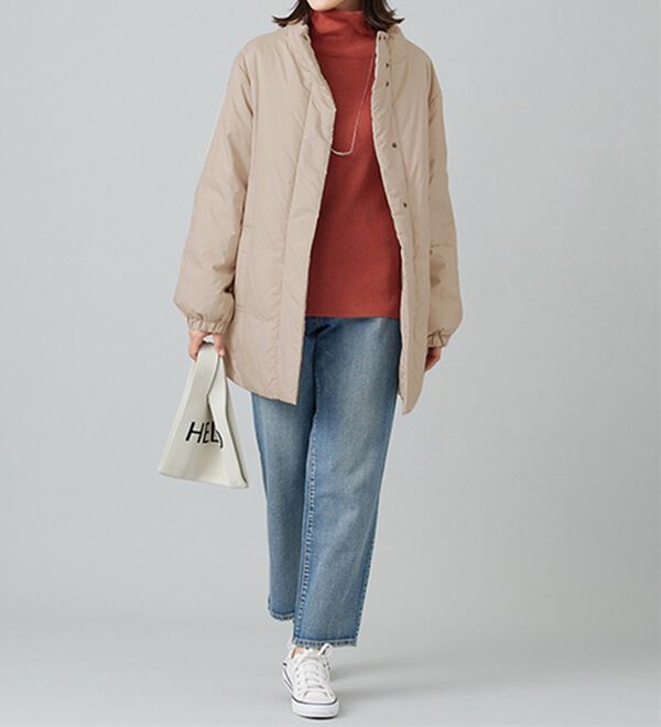 美品レリアン11号　BRUNO MANETTI社カシミヤ混ケープ風ミディ丈コート STB1122F0181_zo_a103.jpg