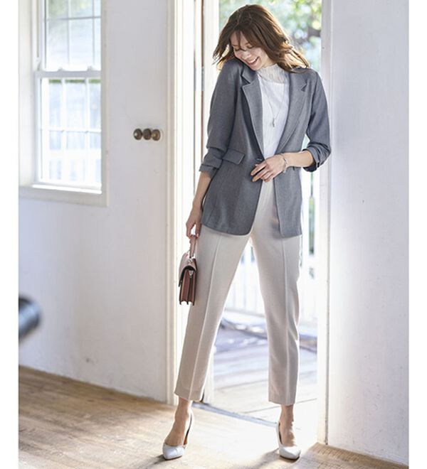 BELLUNA（ベルーナ）の「＜楽スタフィット＞テーラードジャケット（テーラードジャケット）」｜詳細画像