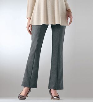BELLUNA（ベルーナ）の「日本製美脚ブーツカットパンツ（フルレングスパンツ）」｜杢チャコール