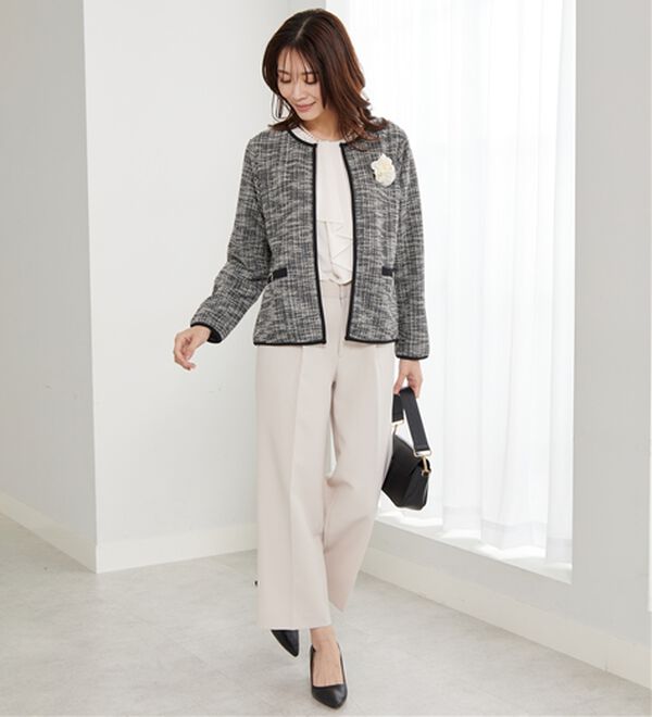 BELLUNA（ベルーナ）の「＜Ｃ／Ｓ＞ツイード調ジャケット（その他ジャケット）」｜詳細画像