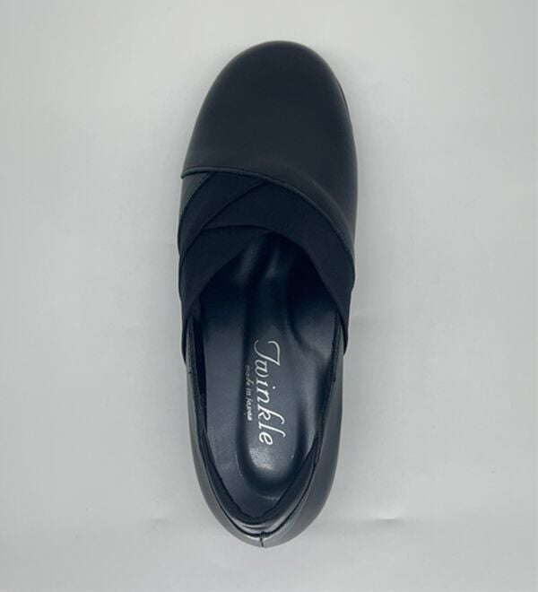 BELLUNA（ベルーナ）の「日本製５Ｅ牛革クロスデザインパンプス（パンプス）」｜詳細画像