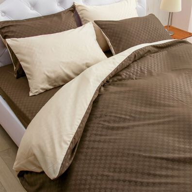 iellio（イエリオ）の「ホテルテイストリバーシブル布団カバーリング＜掛布団カバー・フィットシーツ・ボックスシーツ・枕カバー・１年中快適＞（敷布団カバー・シーツ）」