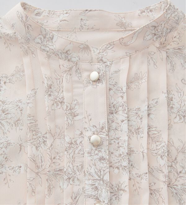 RANAN（ラナン）の「ひんやり！ピンタックフレアー袖ブラウス（ブラウス）」｜詳細画像