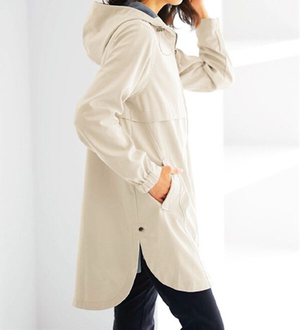 BELLUNA（ベルーナ）の「はっ水加工ボンディング素材ロング丈パーカー（ロングコート）」｜詳細画像