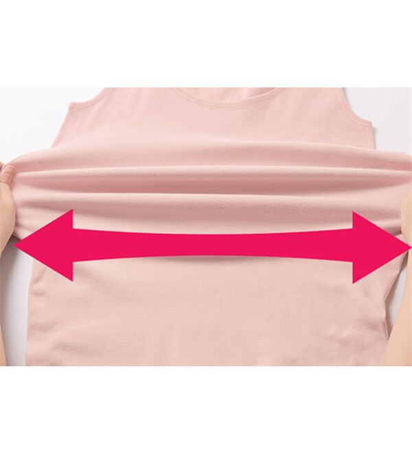 「素肌よろこぶオーガニックコットンブラキャミ（肌着・インナーウェア）」｜詳細画像