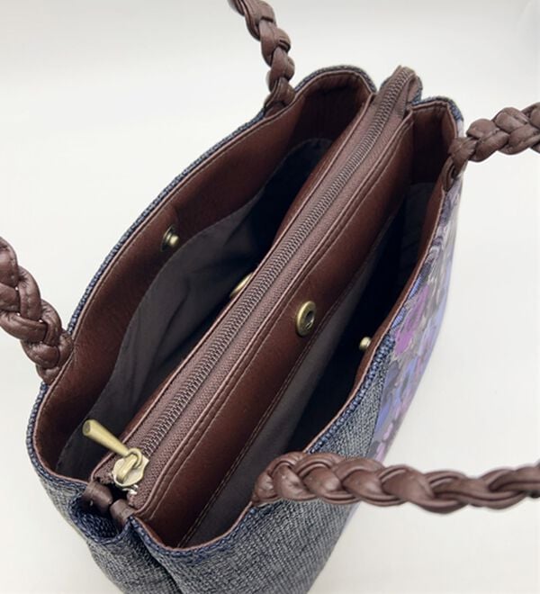 BELLUNA（ベルーナ）の「＜京都三昌＞花柄チュール３層手提げ（ハンドバッグ）」｜詳細画像